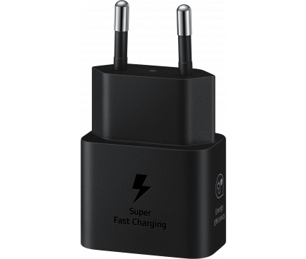 Samsung Wall Charger, 25W, 3A, 1 X USB-C, Black EP-T2510NBEGEU