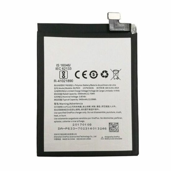 OnePlus 3T-Battery BLP633- 3400mAh