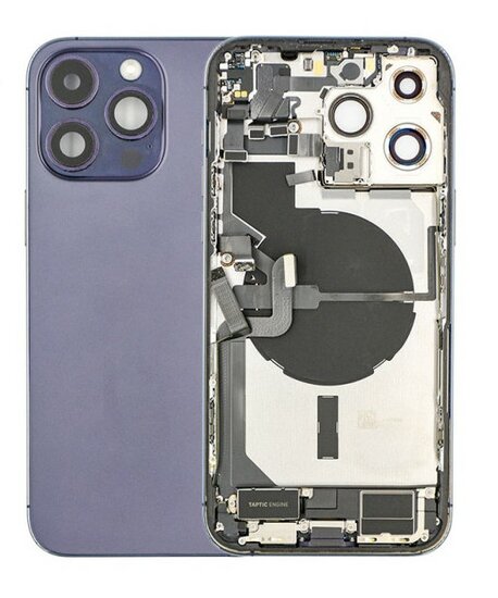 For iPhone 14 Pro Max Middle Frame Pulled (A) Complete With Parts (No Battery)- Purple
