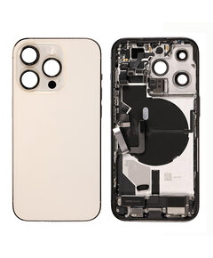 For iPhone 14 Pro Max Middle Frame Pulled (A) Complete With Parts (No Battery)- Gold