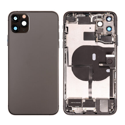 For iPhone 11 Pro Max Middle Frame Pulled (A) Complete With Parts (No Battery- Black