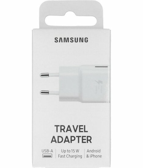 Samsung Travel Adapter 15W TA (Without Cable) EP-TA20EWENGEU White- EU Blister