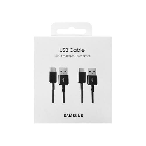 Samsung USB - USB Type-C Data Cable Pack ( 2 Pcs ) EP-DG930MBEGWW Black 