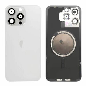 For iPhone 15 Pro Back Glass- Titanium White