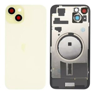 For iPhone 15 Plus Back Glass- Yellow