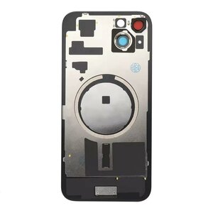 For iPhone 15 Plus Back Glass- Black