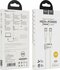 HOCO X51 High-Power Type C To Type C Cable, 100W, 5A, 1M White_
